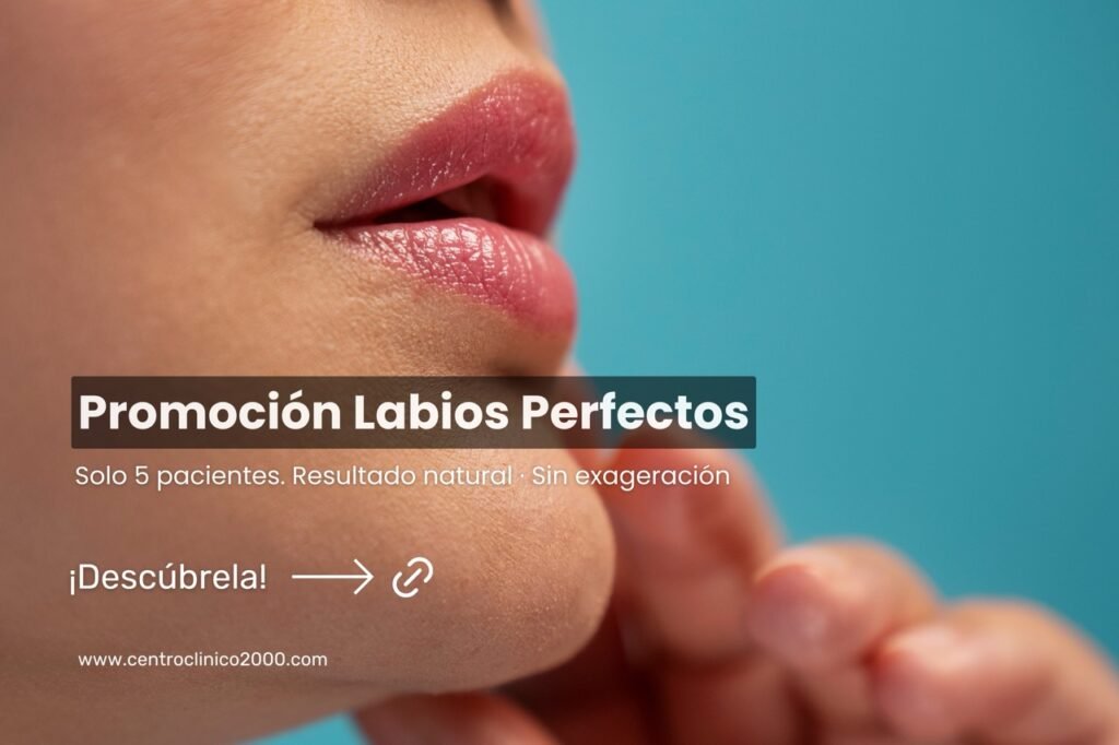 Promo labios perfectos en Getafe con ácido hialurónico · Centro Clínico 2000
