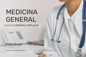 Ampliación horario Medicina General Getafe · Centro Clínico 2000 · Lunes a Viernes 8 a 21h